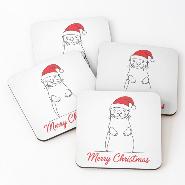 Item preview, Sea Otter Merry Christmas Santa Hat designed and sold by Outlandishrob.