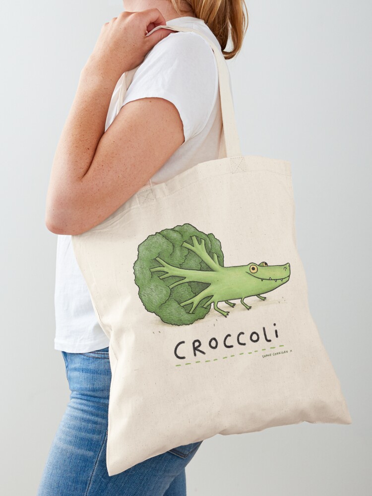 Thumbnail 1 of 5, Tote Bag, Croccoli designed and sold by SophieCorrigan.