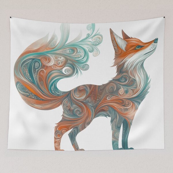 Item preview, Fox, Vixen.Organic design. No 2 designed and sold by Shoot-The-Moon.