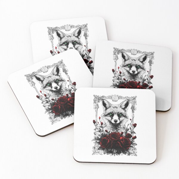 Item preview, A fox with roses  designed and sold by krabbaraban.