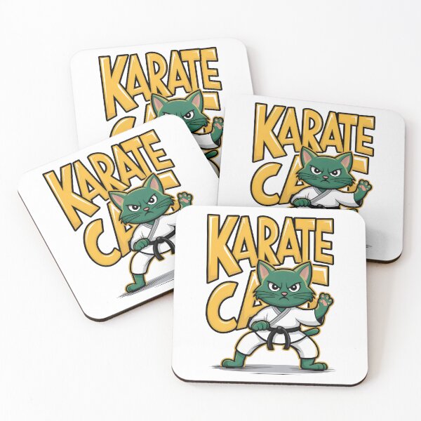 Item preview, Karate Cat Master – Funny Martial Arts Cat Illustration designed and sold by Cherry-Cat.