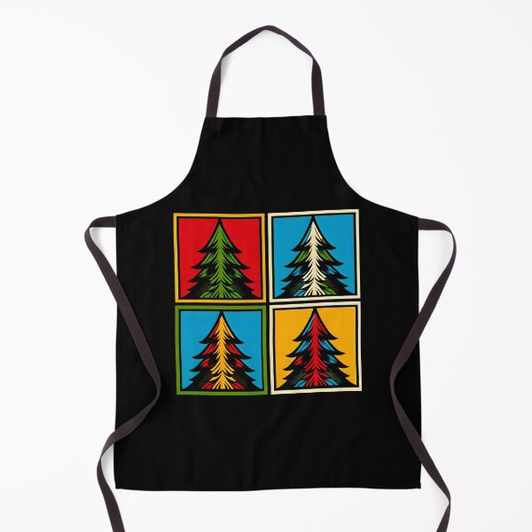 Item preview, Evergreen Christmas Trees Retro Vintage Pop Art Panels designed and sold by Itaya Art.