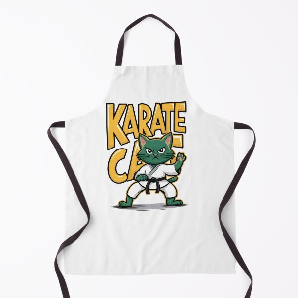 Item preview, Karate Cat Master – Funny Martial Arts Cat Illustration designed and sold by Cherry-Cat.