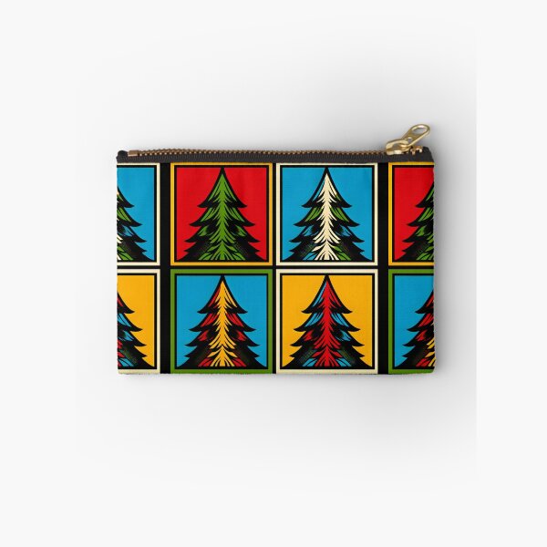 Item preview, Evergreen Christmas Trees Retro Vintage Pop Art Panels designed and sold by Itaya Art.