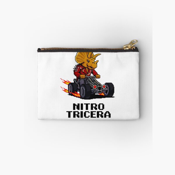 Item preview, Pixel Art Racing Triceratops - Retro Gaming Nitro Dino Driver designed and sold by ObjCrea123.