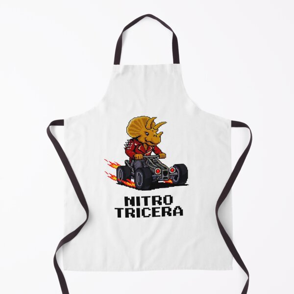 Item preview, Pixel Art Racing Triceratops - Retro Gaming Nitro Dino Driver designed and sold by ObjCrea123.