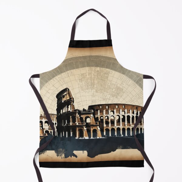 Item preview, Ancient Rome Silhouette: Timeless Skyline with Vintage Map Texture designed and sold by subhamkapoor.