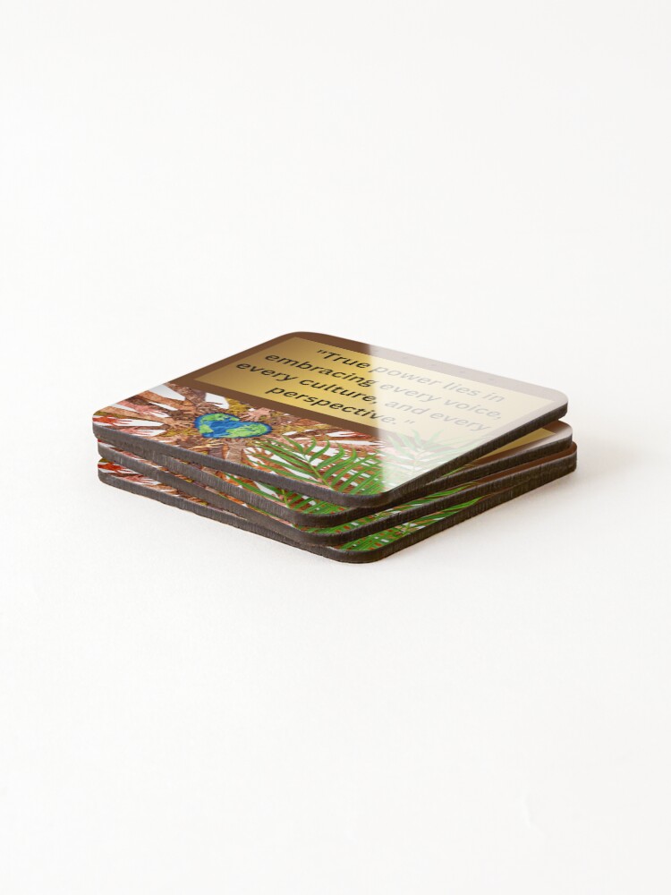 Thumbnail 4 of 5, Coasters (Set of 4), Multicultural Unity designed and sold by NettaArts.