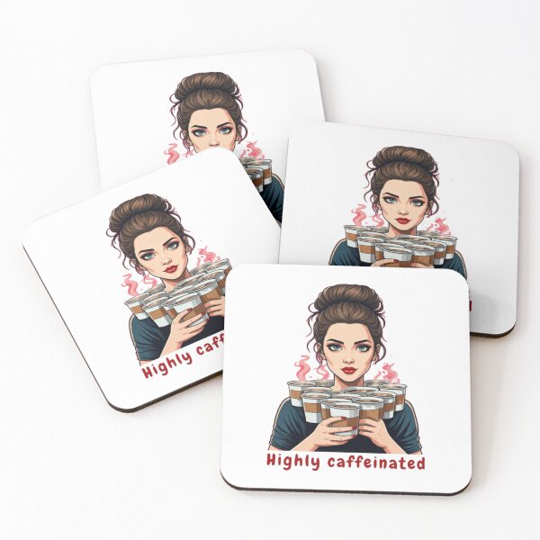 Item preview, Highly caffeinated_White designed and sold by oceanisea.