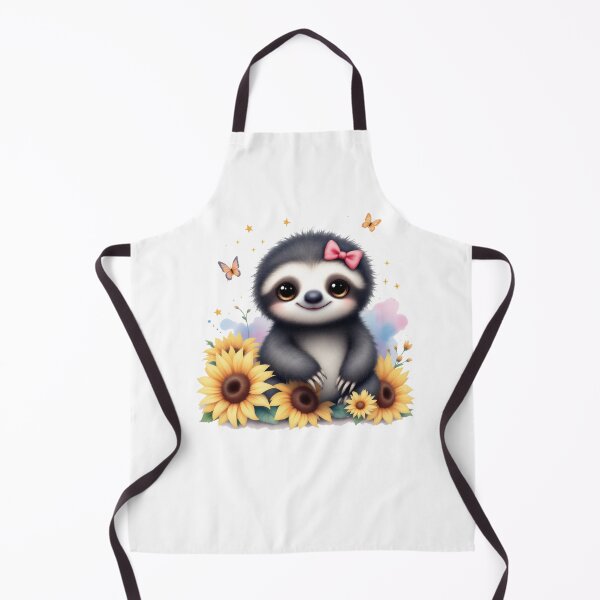 Item preview, sloth with sunflower designed and sold by jkrphoto.