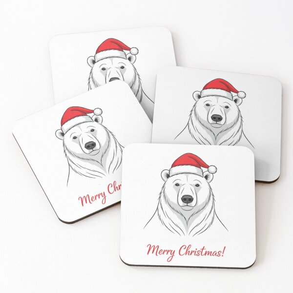 Item preview, Polar Bear Christmas Santa Hat designed and sold by Outlandishrob.