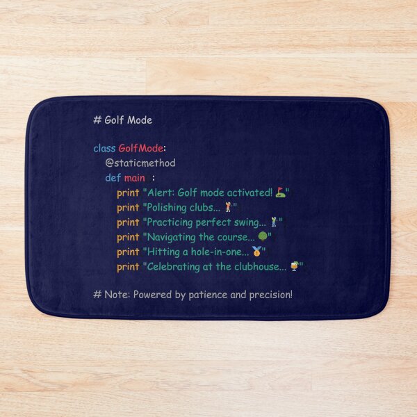 Item preview, Perfect Humorous Gift for Programmers Who Love Golf designed and sold by SkyTastic.