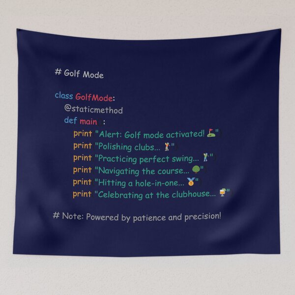 Item preview, Perfect Humorous Gift for Programmers Who Love Golf designed and sold by SkyTastic.