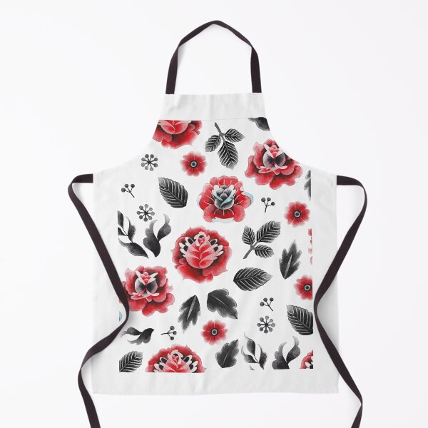 Item preview, Red and black flower pattern designed and sold by jessnieves.