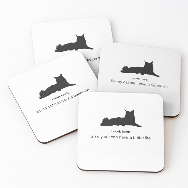 Item preview, I work for my cat designed and sold by RouseDesigns.