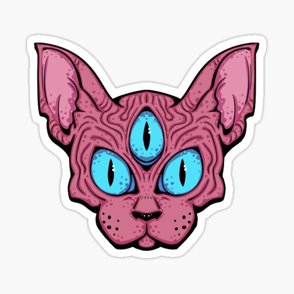 Item preview, 3 Eyed Sphynx Cat designed and sold by polarized7.