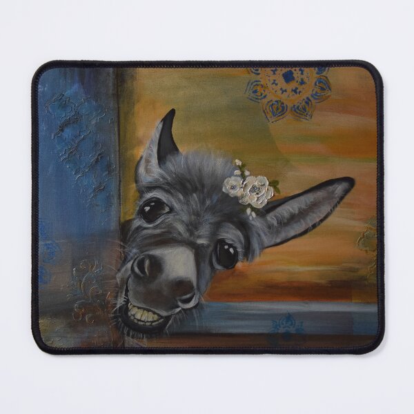 Item preview, A cute gray donkey with toothy grin designed and sold by ChrisJArcher.