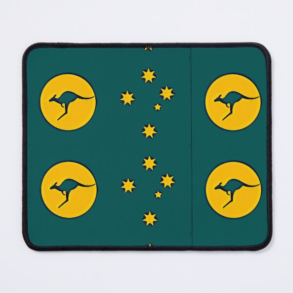 Item preview, Aussie Kangaroo Sun Flag artistic designed and sold by Kangaroo Sun.