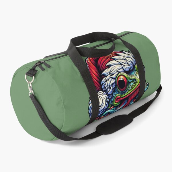 Item preview, Colorful Frog in Santa Hat designed and sold by AwesomeBeyondLimits.