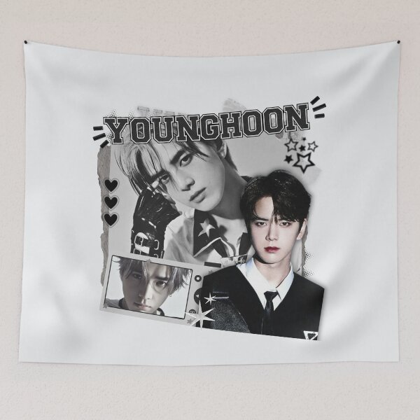 Item preview, YOUNGHOON The Boyz Kpop Boy Group Scrapbook Collage Design  designed and sold by AJUNICE STUDIO.