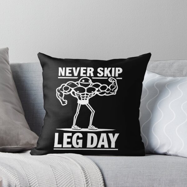 Item preview, Funny Gym T-Shirt - Never Skip Leg Day Stick Figure Design designed and sold by BlankCanvasHaHa.