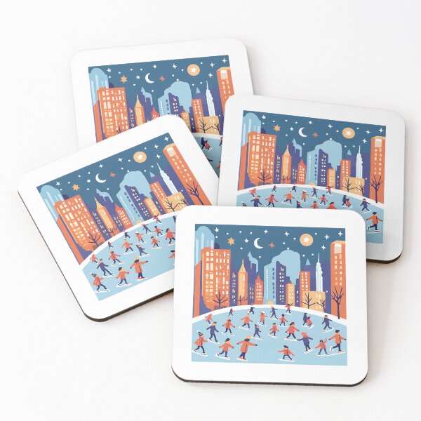 Item preview,  Ice Skating in City Beautiful View designed and sold by xiaidex.