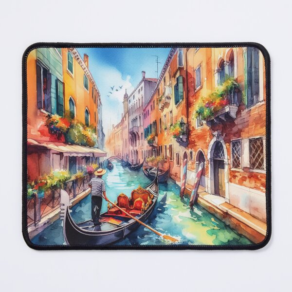Item preview, Venice Canals Italy Watercolor designed and sold by Magnolia Valley Art.