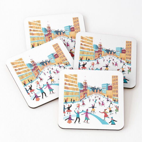 Item preview, Ice Skating in City Beautiful View designed and sold by xiaidex.