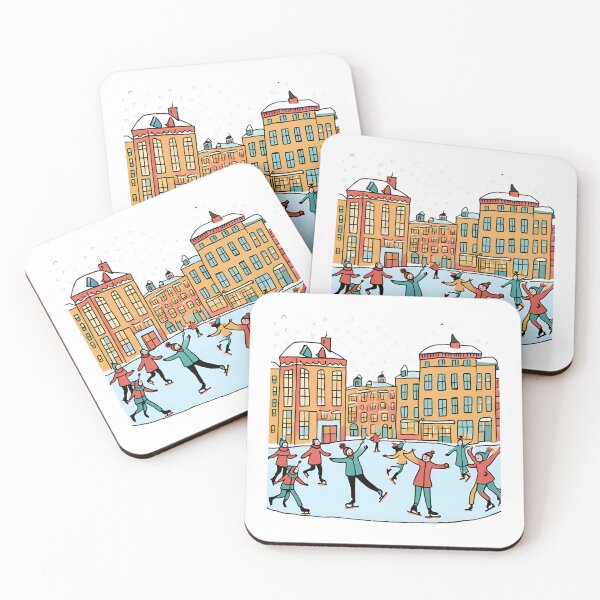 Item preview,  Ice Skating in City Beautiful View designed and sold by xiaidex.