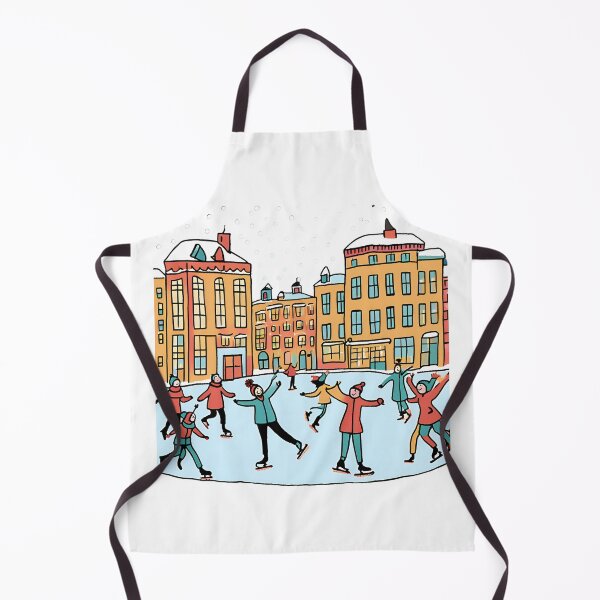 Item preview, Ice Skating in City Beautiful View designed and sold by xiaidex.