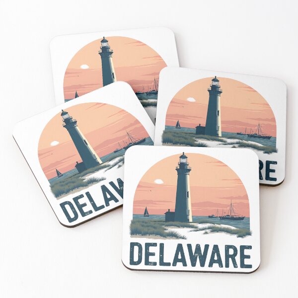 Item preview, Delaware Lighthouse Sunset - Coastal Scenic designed and sold by CyberPeakZ.