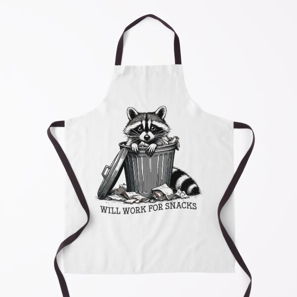 Item preview, Will Work For Snacks, Trash Raccoon designed and sold by OskarArts.