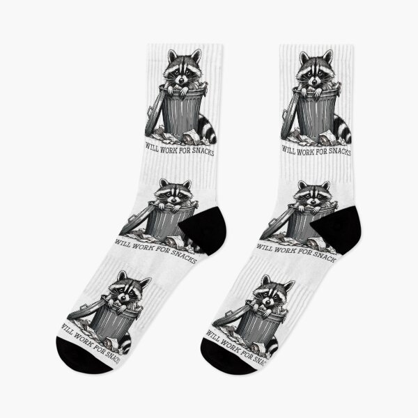 Item preview, Will Work For Snacks, Trash Raccoon designed and sold by OskarArts.