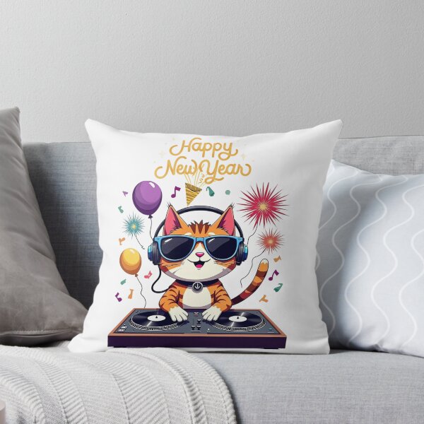 Item preview, celebration cat: ringing in the new year with style and elegance designed and sold by wineesshop.