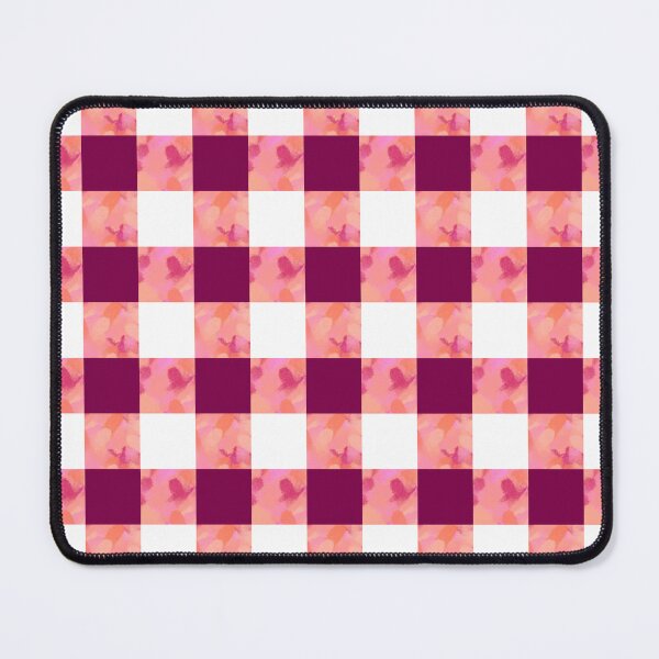 Item preview, Pink Patterned Purple Plad Print designed and sold by ClearAndHappy.