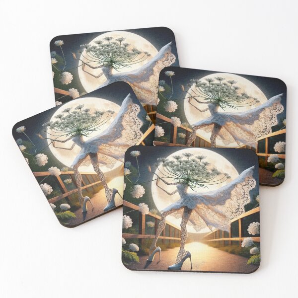 Item preview, Queen Anne's Lace Flower Dancing in the Moonlight designed and sold by CarolM.