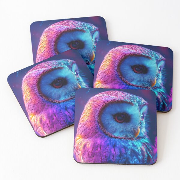 Item preview, Vibrant glowing owl designed and sold by valerko26.