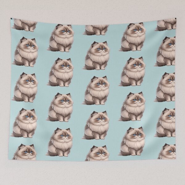 Item preview, Fluffy Himalayan Cat – Cute Pet Lover designed and sold by RetroPrism.