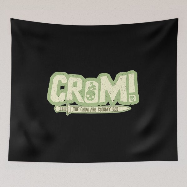 Item preview, Crom! - The Grim & Gloomy God | Retro 80s Comic, Vintage Fluo Design T-Shirt designed and sold by SALENTOmadness.