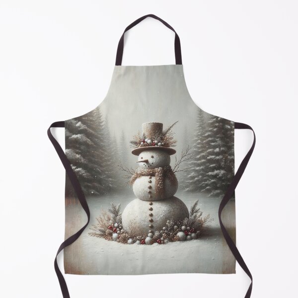 Item preview, Rustic Snowman with Elegant Winter Florals designed and sold by MarinaFila.