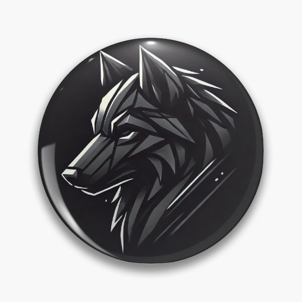 Item preview, Geometric Dark Wolf: Minimalist Art Creation designed and sold by Kat-Mir.