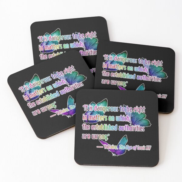 Item preview, Voltaire Quote - “It is dangerous to be right..." designed and sold by JadeRyder.