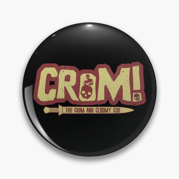 Item preview, Crom! - The Grim & Gloomy God | Retro 80s Comic, Vintage Red Design T-Shirt designed and sold by SALENTOmadness.