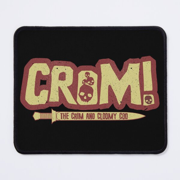 Item preview, Crom! - The Grim & Gloomy God | Retro 80s Comic, Vintage Red Design T-Shirt designed and sold by SALENTOmadness.