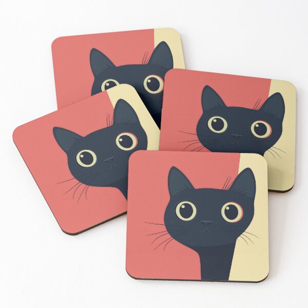 Item preview, Black Cat Silhouette 2D designed and sold by trendteezstore.