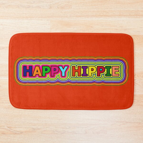 Vista previa del artículo con la obra «Palabras alegres y coloridas de hippies. Líneas retro coloridas de espíritu libre. 1 de 4», diseñado y vendido por Beachy.