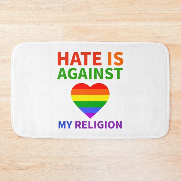 Item preview, Hate is against my religion  designed and sold by Rachel the Artist .