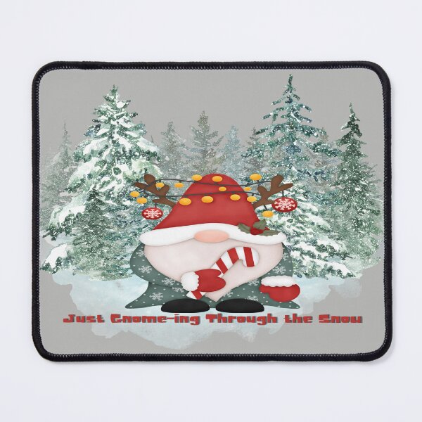 Item preview, Just Gnome-ing Through the Snow | Cute Gnome Art for Holiday Decor & Apparel designed and sold by Gnome to Express.