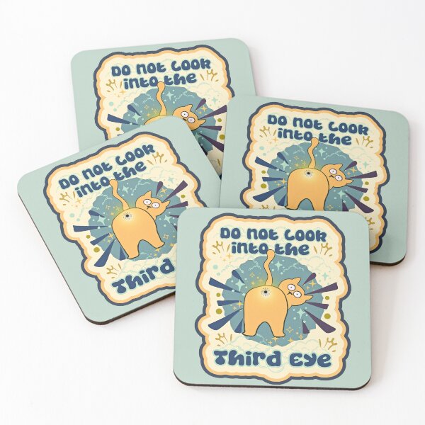 Item preview, Kitty Bum Cute Cats Third Eye Humor designed and sold by Renata Illustrata.