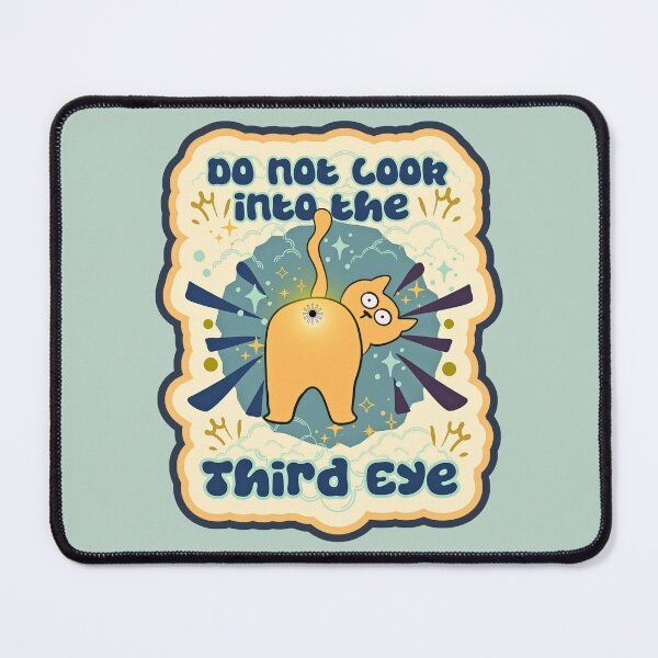 Item preview, Kitty Bum Cute Cats Third Eye Humor designed and sold by Renata Illustrata.